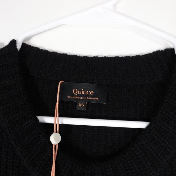 NWT Quince Mongolian Cashmere Fisherman Crewneck Sweater Womens XS Pullover 3347 - Picture 7 of 9